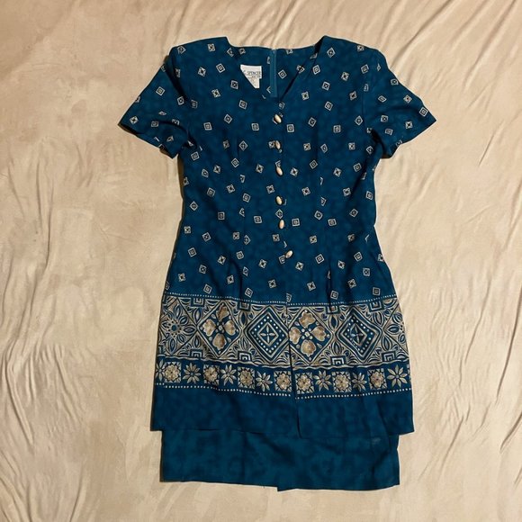 K.C. Spencer NY vintage tiered dress size 6 - Picture 1 of 9